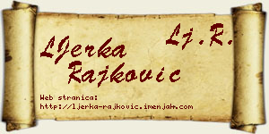 LJerka Rajković vizit kartica